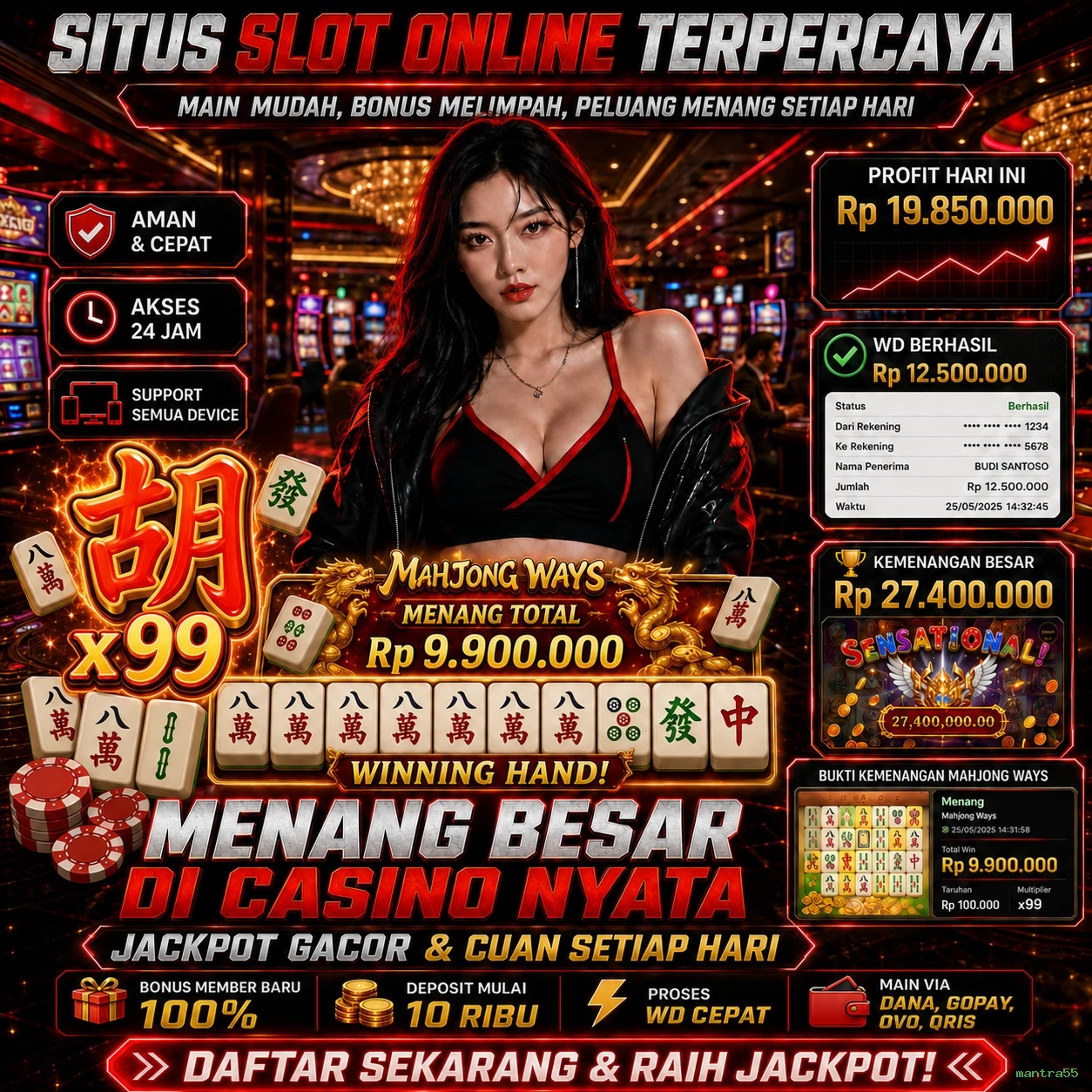 mantra55 Bonus Menarik